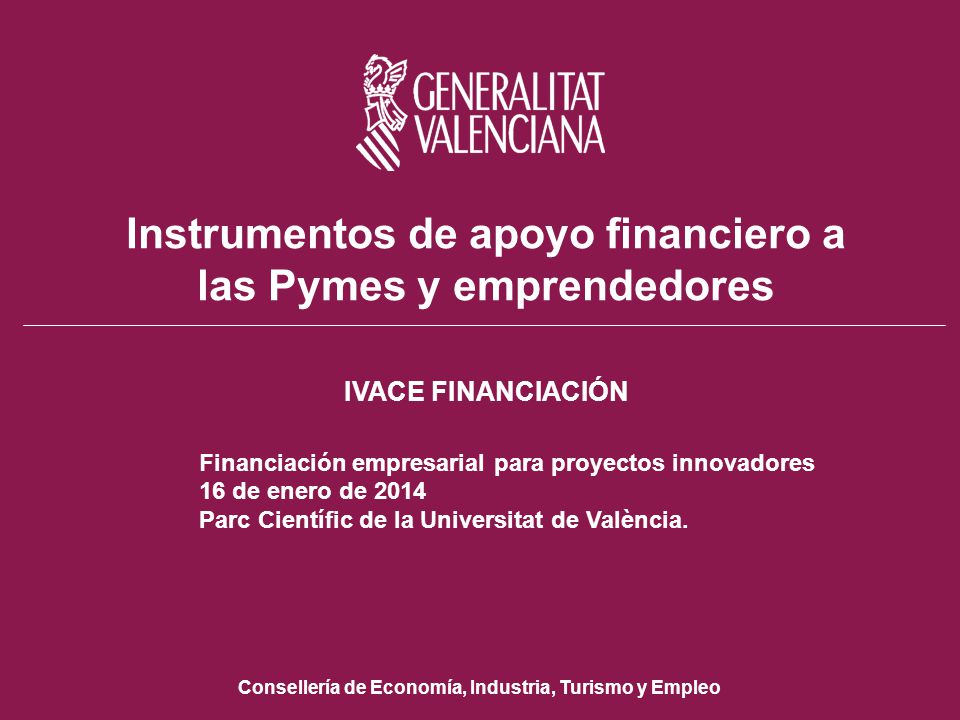 Instrumentos de apoyo financiero a las Pymes y emprendedores