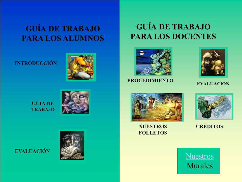 GUÍA DE TRABAJO PARA LOS DOCENTES GUÍA DE TRABAJO PARA LOS ALUMNOS