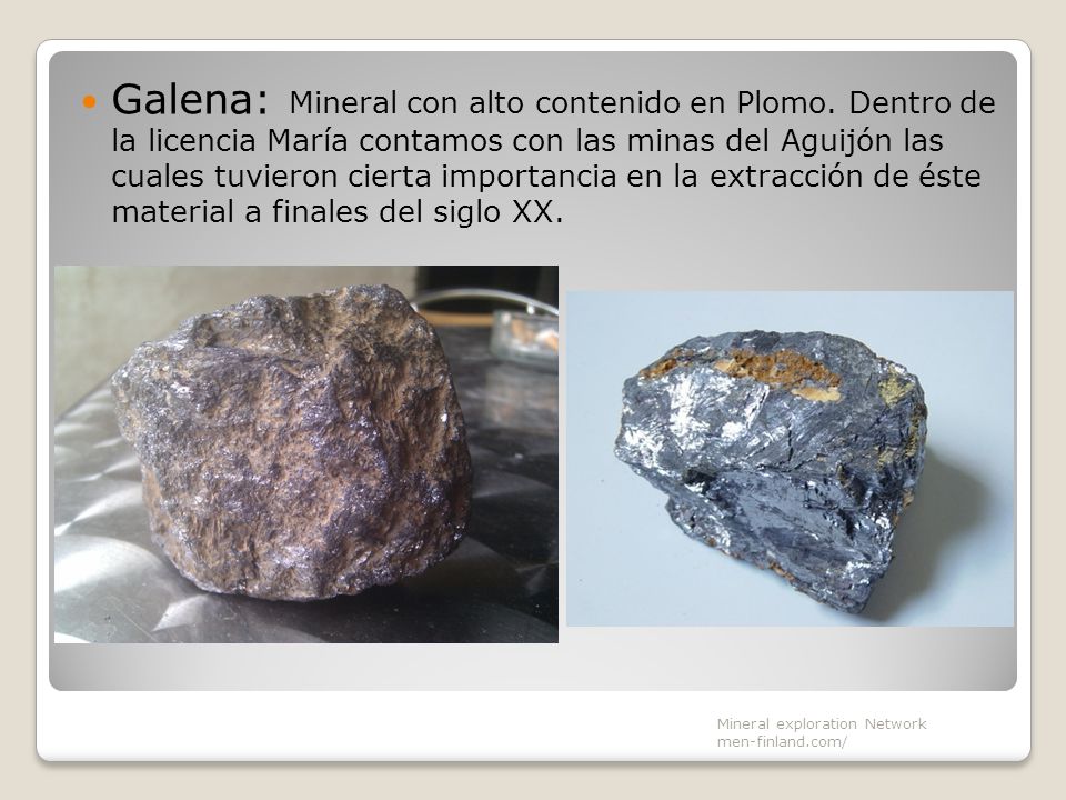 Galena: Mineral con alto contenido en Plomo