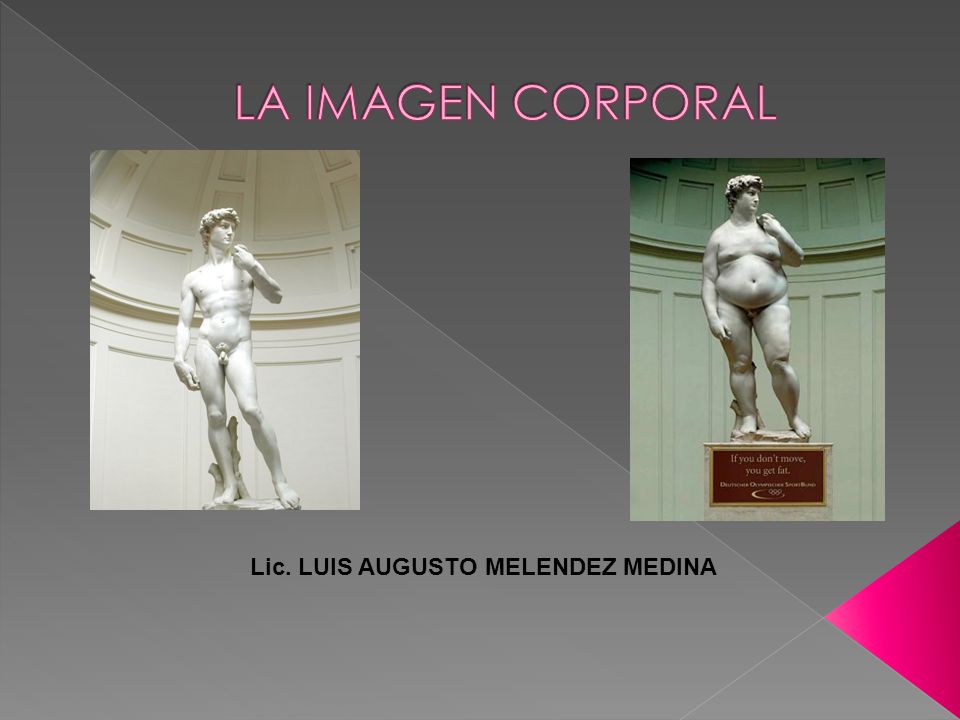 LA IMAGEN CORPORAL Lic. LUIS AUGUSTO MELENDEZ MEDINA