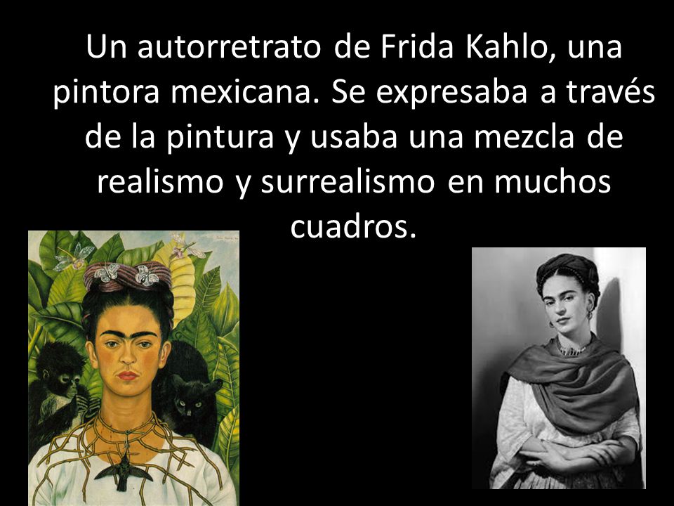 Un autorretrato de Frida Kahlo, una pintora mexicana