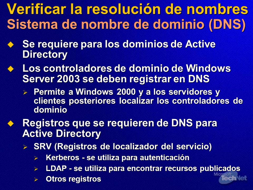 Verificar la resolución de nombres Sistema de nombre de dominio (DNS)
