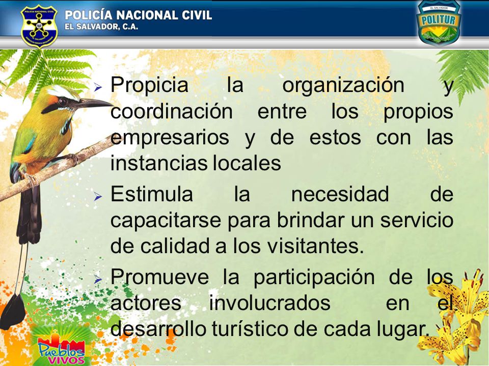 Propicia la organización y coordinación entre los propios empresarios y de estos con las instancias locales