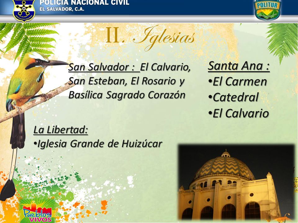 II. Iglesias Santa Ana : El Carmen Catedral El Calvario