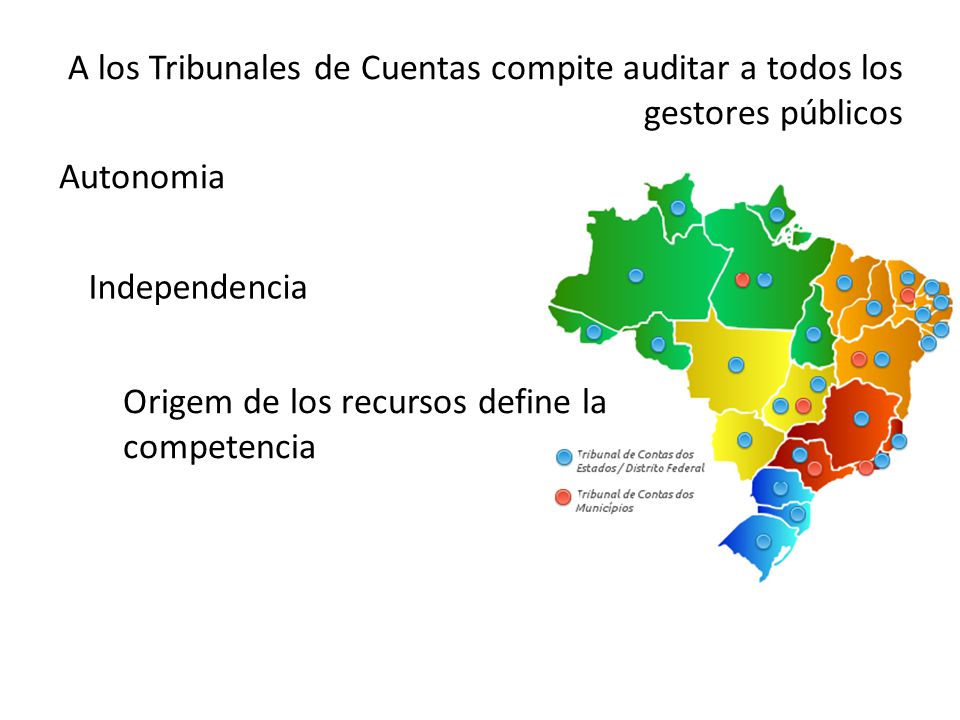 A los Tribunales de Cuentas compite auditar a todos los gestores públicos
