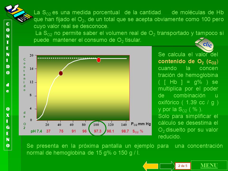 La SO2 es una medida porcentual de la cantidad