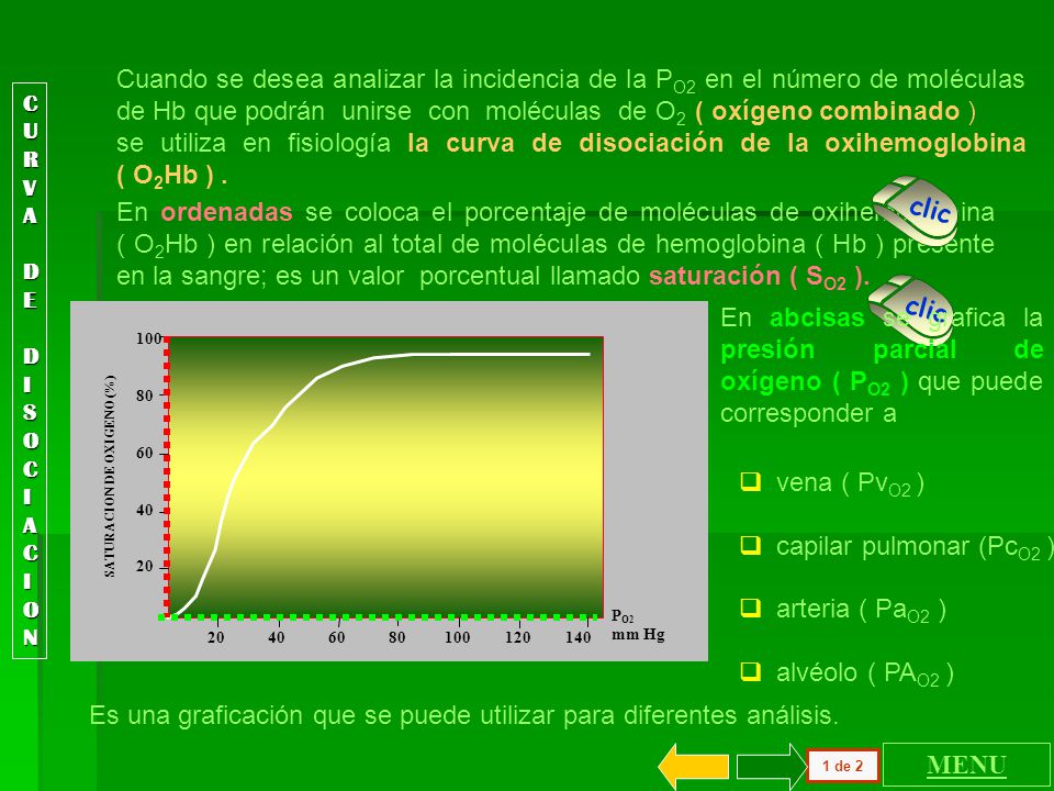 capilar pulmonar (PcO2 ) arteria ( PaO2 ) alvéolo ( PAO2 )