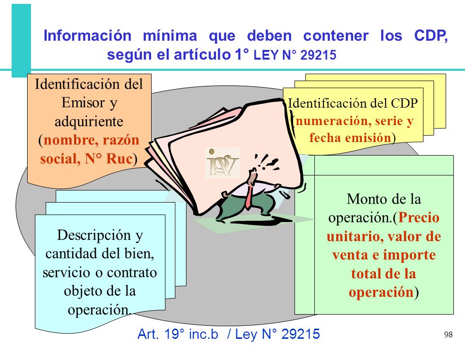 Identificación del Emisor y adquiriente (nombre, razón social, N° Ruc)