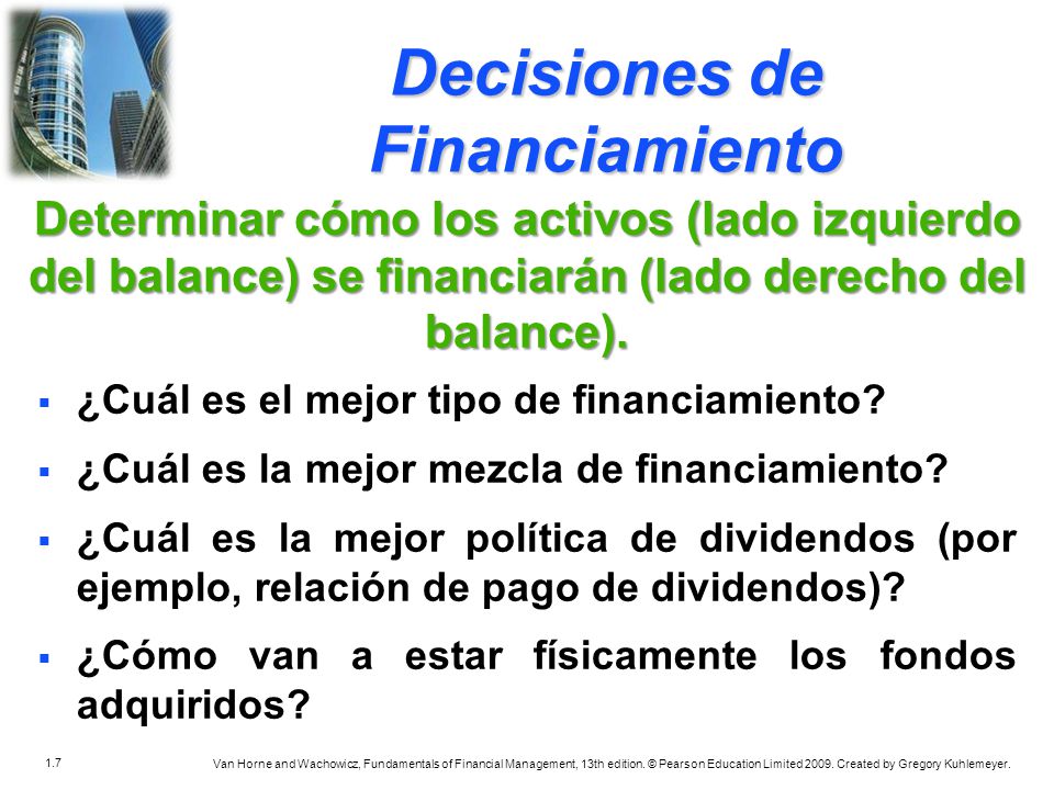 Decisiones de Financiamiento