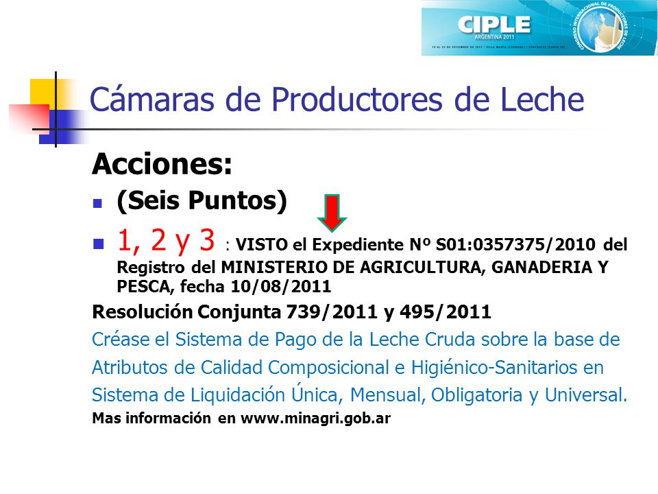 Cámaras de Productores de Leche
