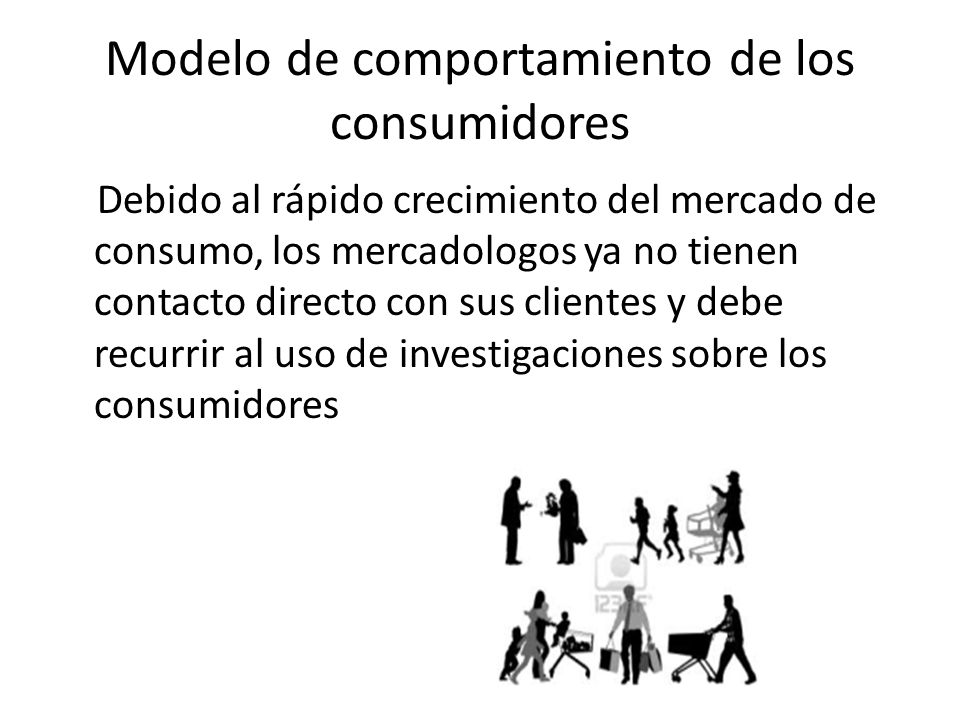 Modelo de comportamiento de los consumidores