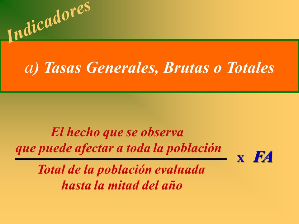 que puede afectar a toda la población Total de la población evaluada