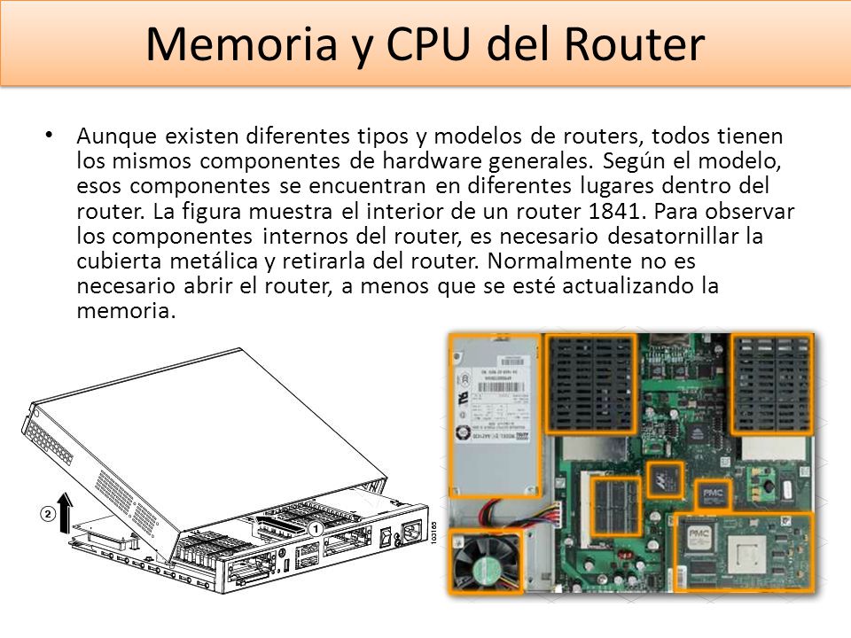 Memoria y CPU del Router