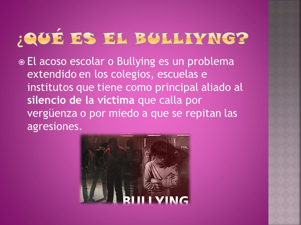 ¿Qué es el bulliyng