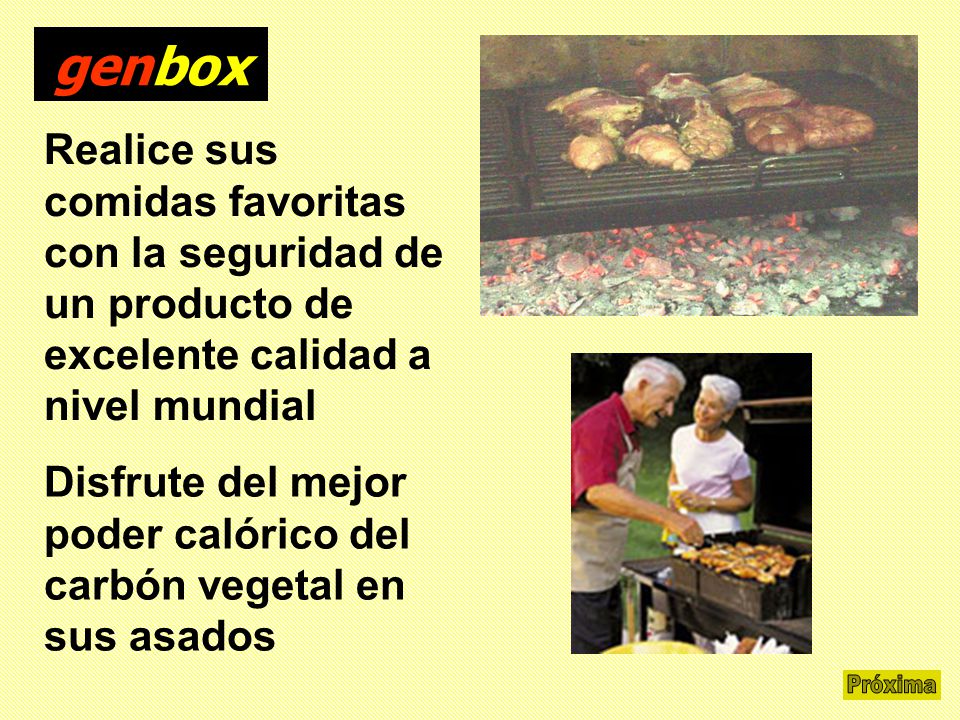 genbox Realice sus comidas favoritas con la seguridad de un producto de excelente calidad a nivel mundial.