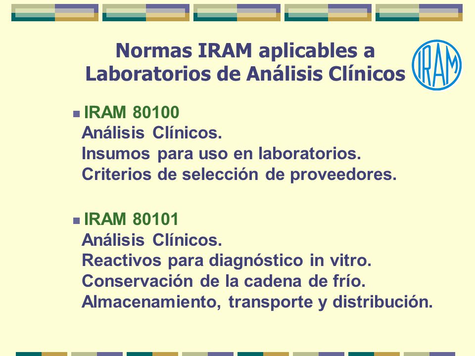 Normas IRAM aplicables a Laboratorios de Análisis Clínicos