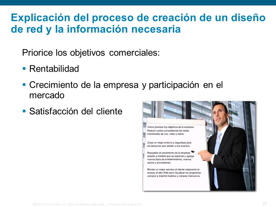 Explicación del proceso de creación de un diseño de red y la información necesaria