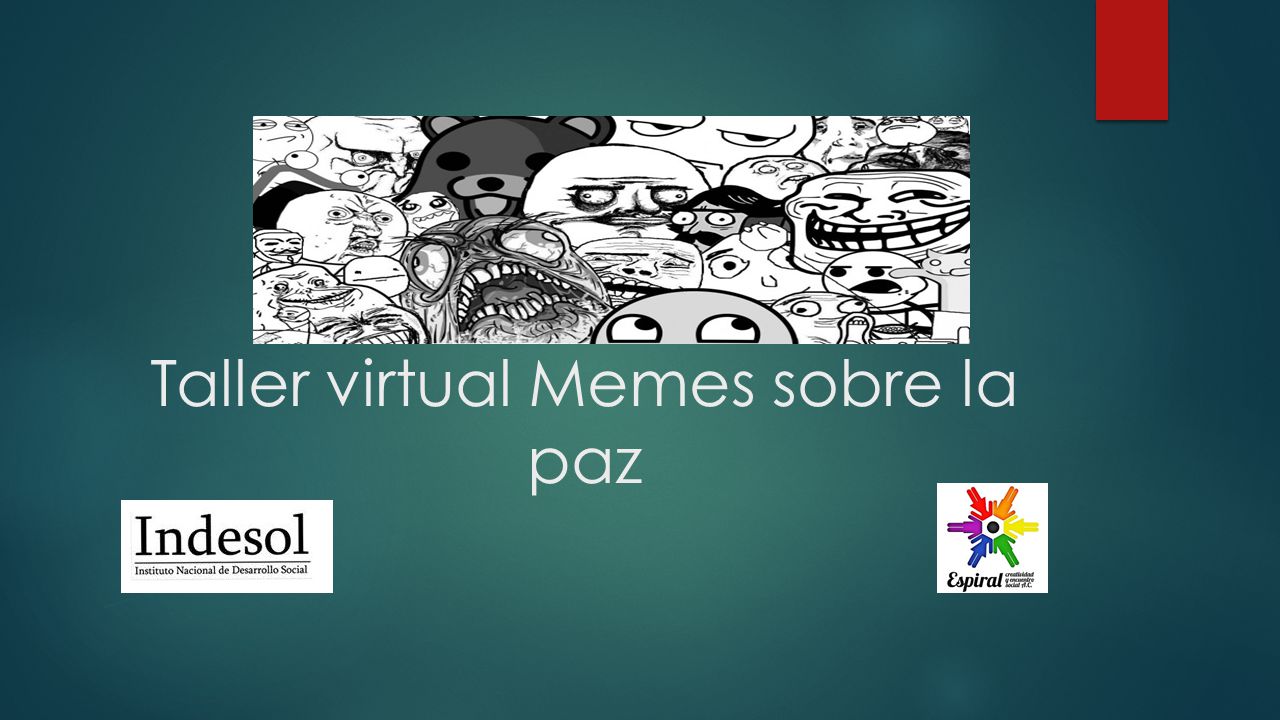 Taller virtual Memes sobre la paz