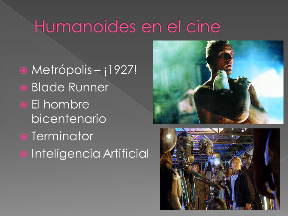Humanoides en el cine Metrópolis – ¡1927! Blade Runner