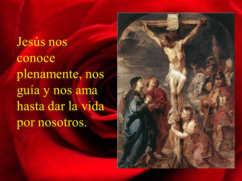 Jesús nos conoce plenamente, nos guía y nos ama hasta dar la vida por nosotros.