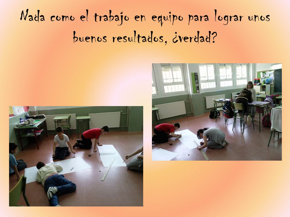 Nada como el trabajo en equipo para lograr unos buenos resultados, ¿verdad