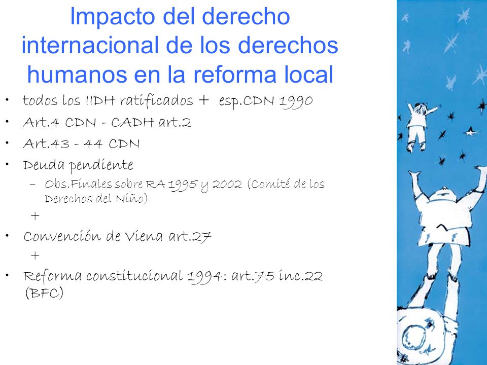 Impacto del derecho internacional de los derechos humanos en la reforma local