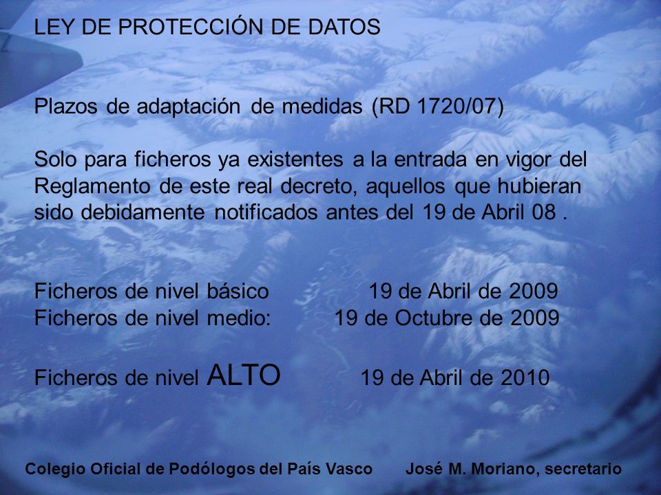 LEY DE PROTECCIÓN DE DATOS