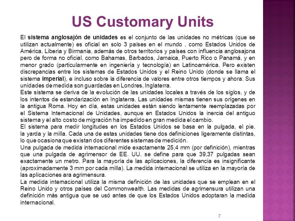 US Customary Units