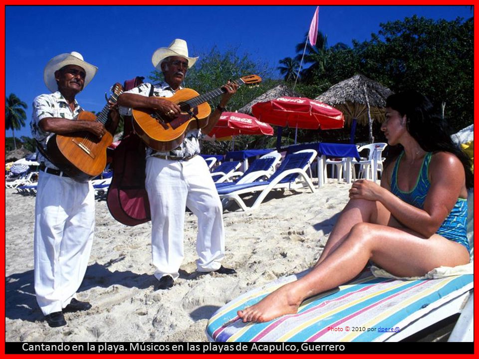 Cantando en la playa. Músicos en las playas de Acapulco, Guerrero