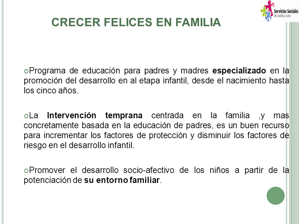 CRECER FELICES EN FAMILIA