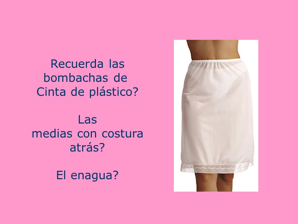 Recuerda las bombachas de Cinta de plástico Las medias con costura atrás El enagua