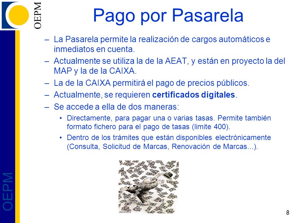 Pago por Pasarela La Pasarela permite la realización de cargos automáticos e inmediatos en cuenta.