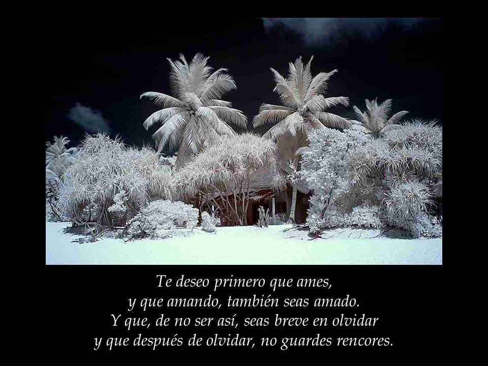 Te deseo primero que ames, y que amando, también seas amado