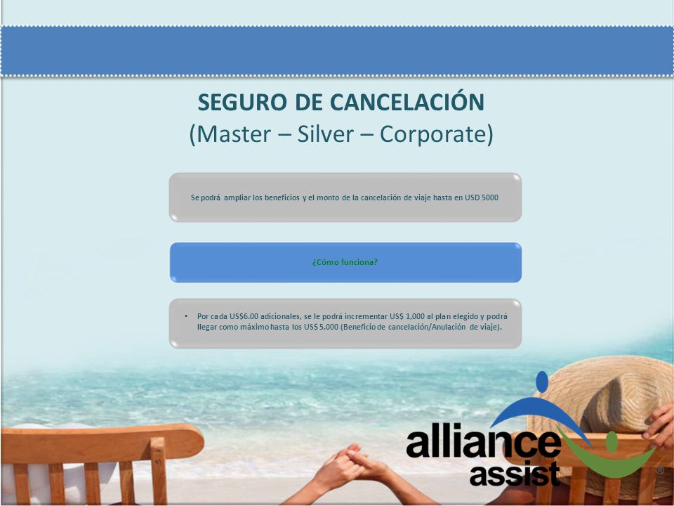 SEGURO DE CANCELACIÓN (Master – Silver – Corporate)