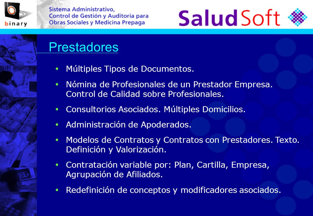 Prestadores Múltiples Tipos de Documentos.