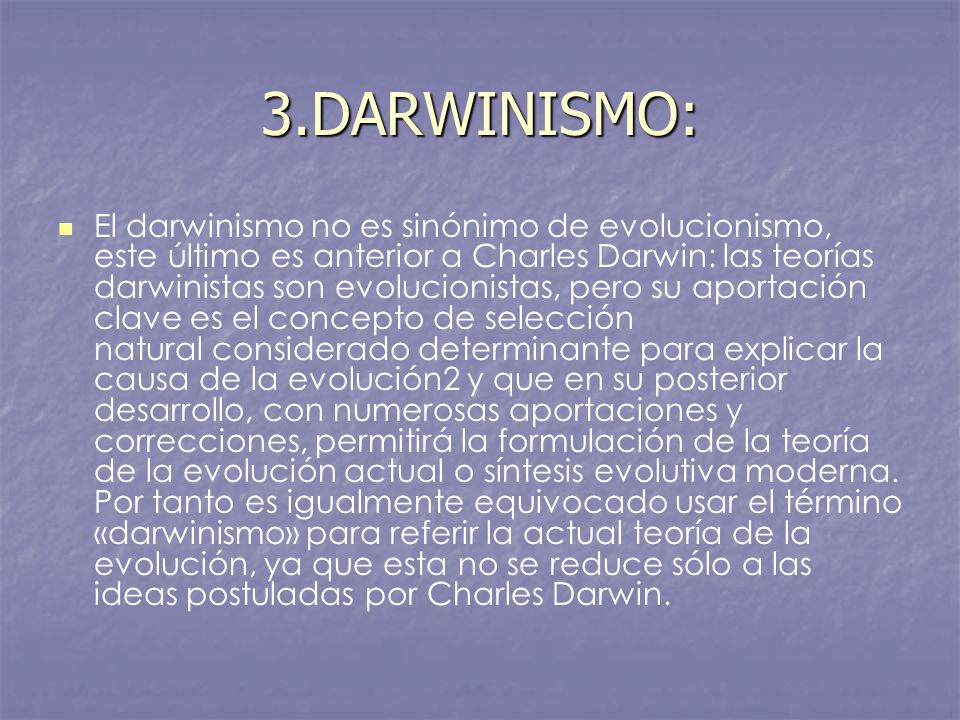 3.DARWINISMO: