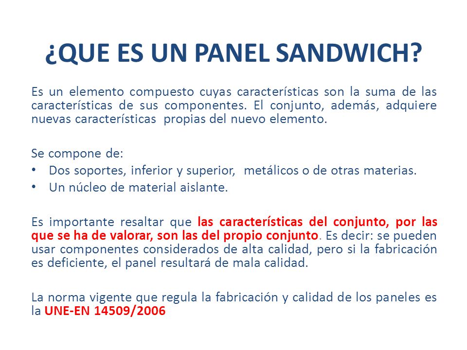 Qué es un panel sándwich? Tipos y principales características
