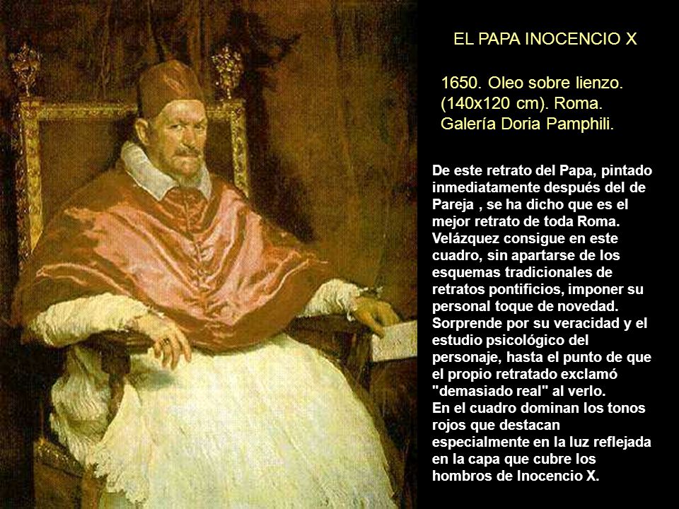 1650. Oleo sobre lienzo. (140x120 cm). Roma. Galería Doria Pamphili.
