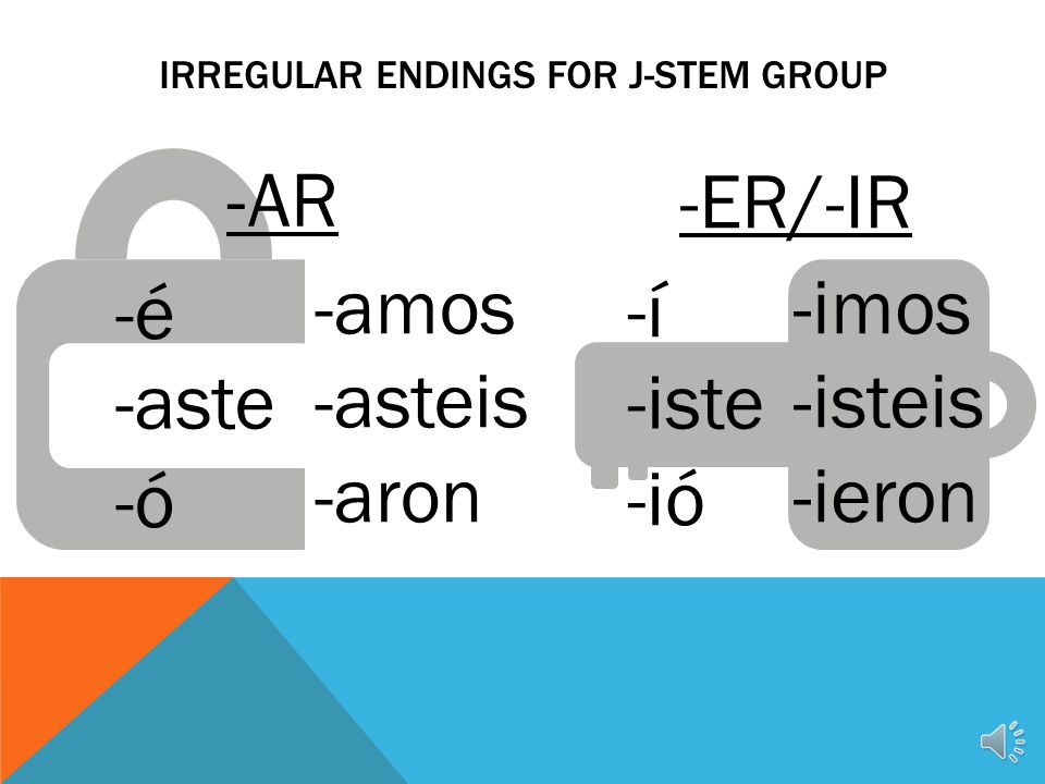 Irregular Endings for J-Stem Group