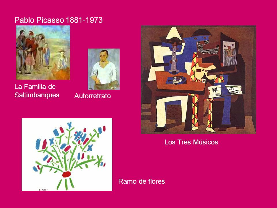 Pablo Picasso La Familia de Saltimbanques Autorretrato