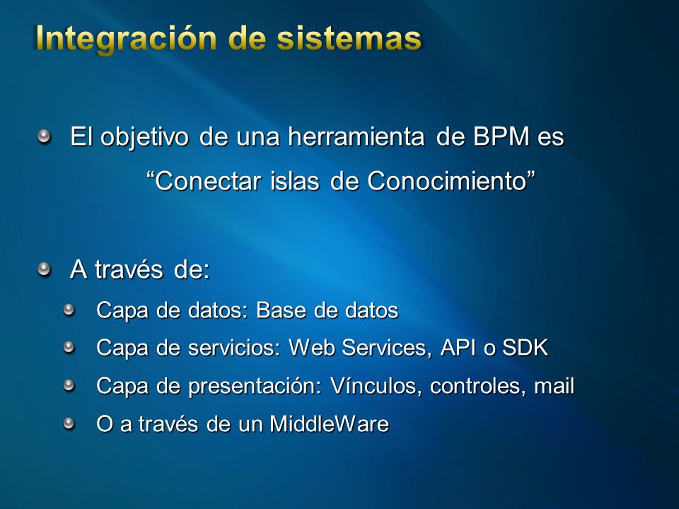 Integración de sistemas