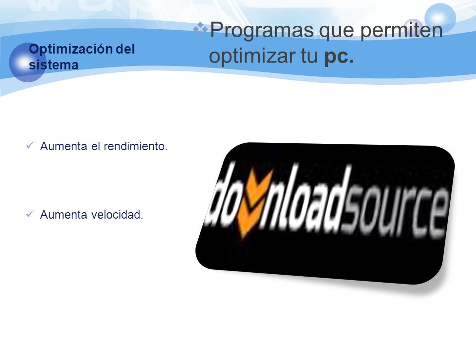 Optimización del sistema