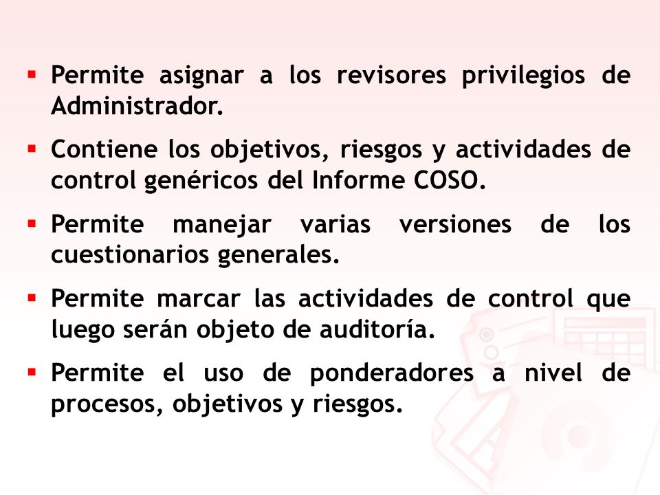 Permite asignar a los revisores privilegios de Administrador.