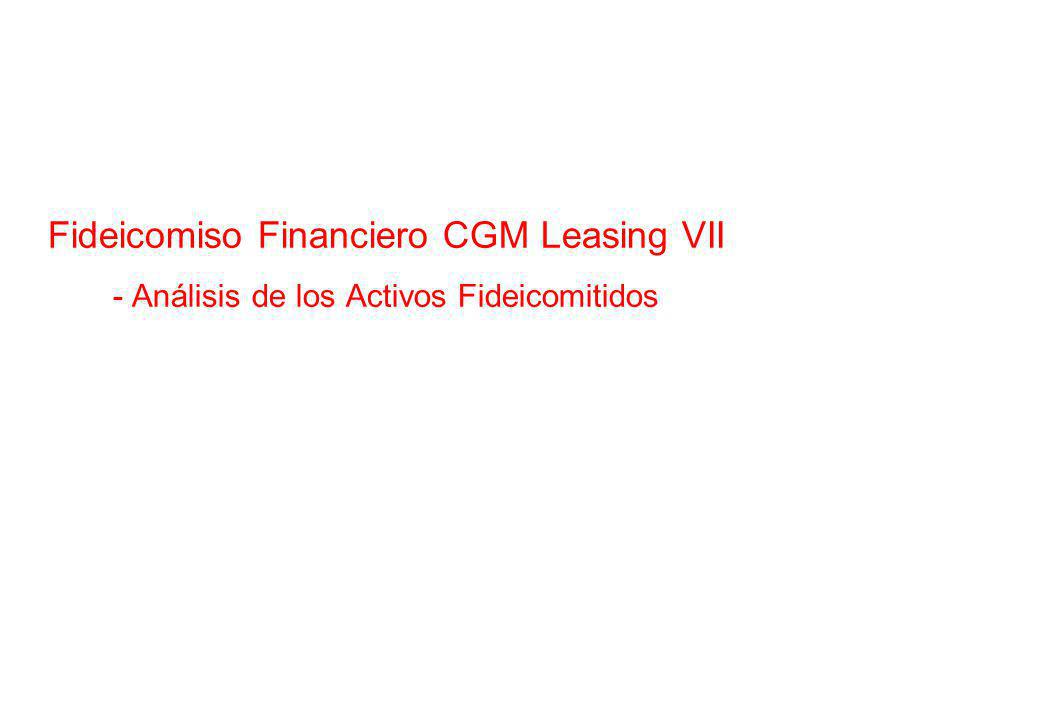 Fideicomiso Financiero CGM Leasing VII - Análisis de los Activos Fideicomitidos