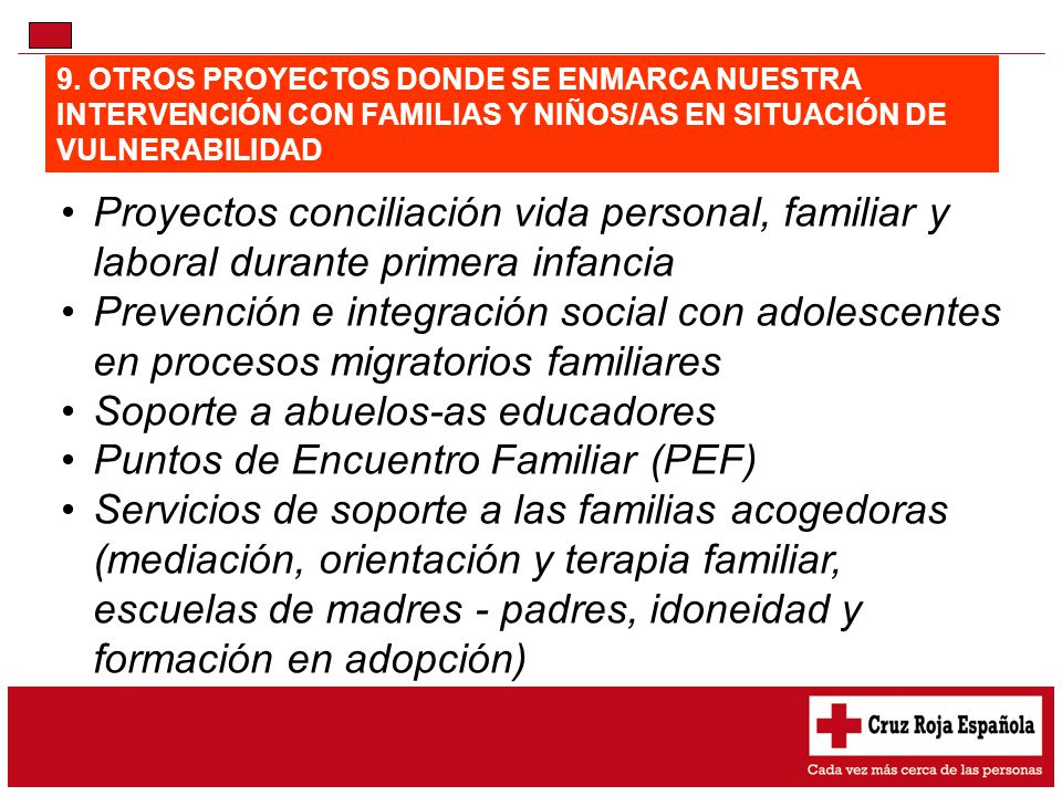 Soporte a abuelos-as educadores Puntos de Encuentro Familiar (PEF)