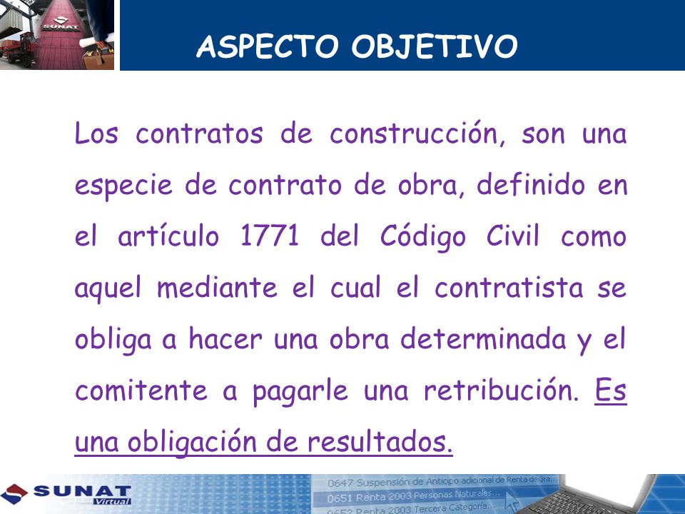 ASPECTO OBJETIVO