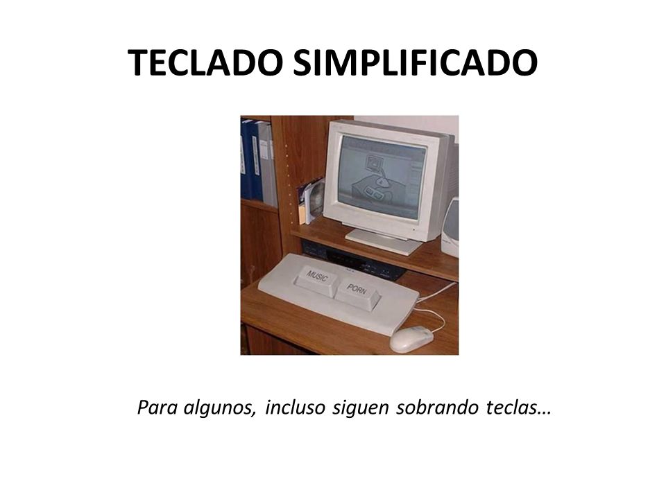 TECLADO SIMPLIFICADO Para algunos, incluso siguen sobrando teclas…