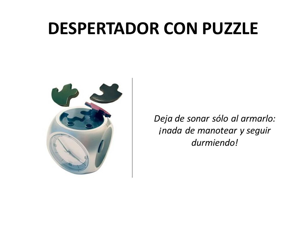 DESPERTADOR CON PUZZLE