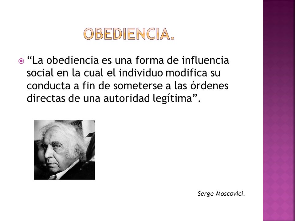Obediencia.