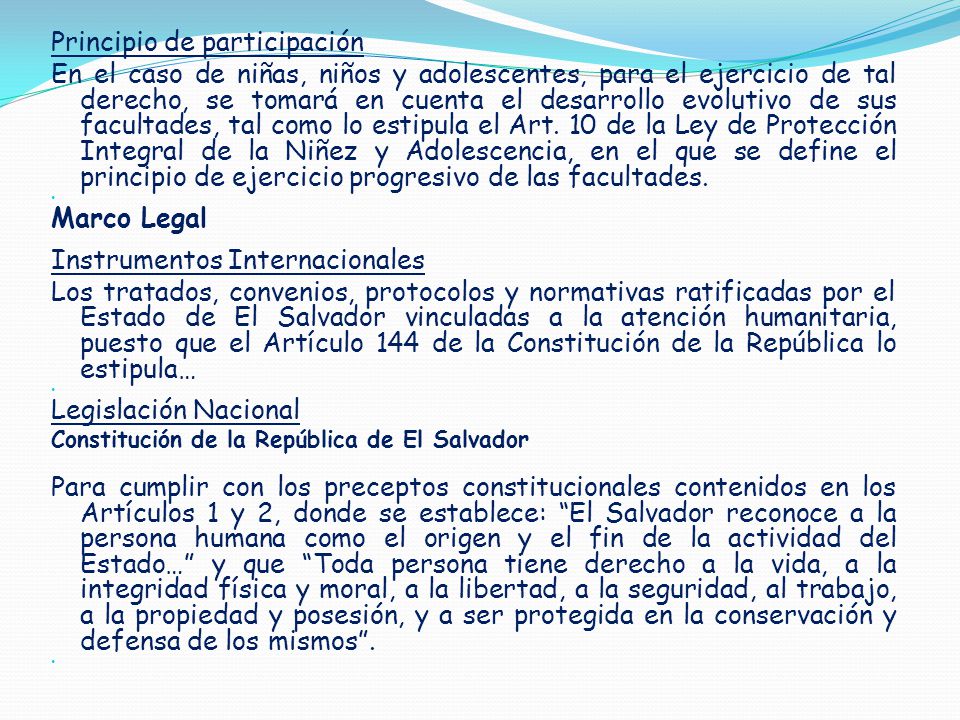 Principio de participación